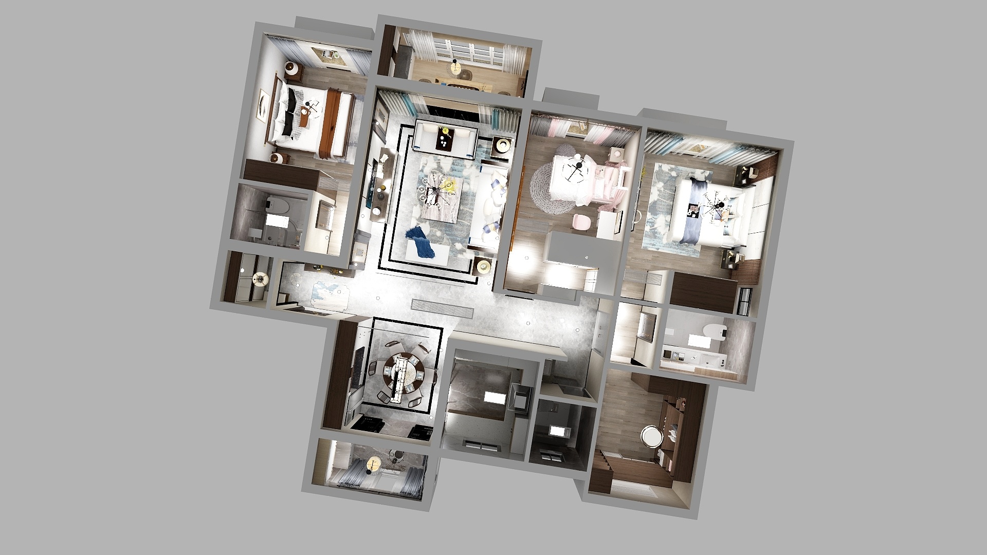 小梁梁up-电建洺悦府155张倩阿姨-装修设计方案