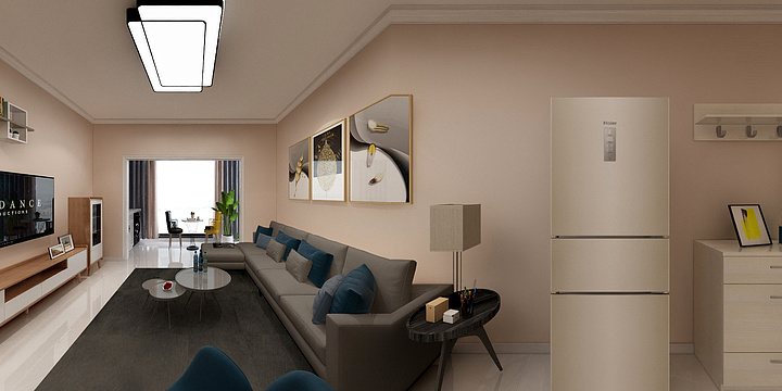 设计师王庆-李哥武姐效果图-装修设计方案