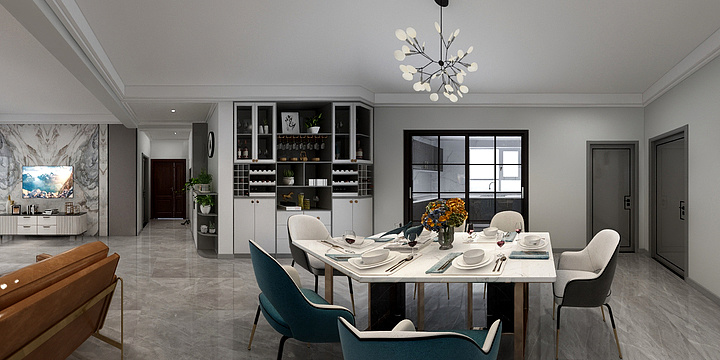 慌玉梳雪-中海河山郡126-现代-装修设计方案