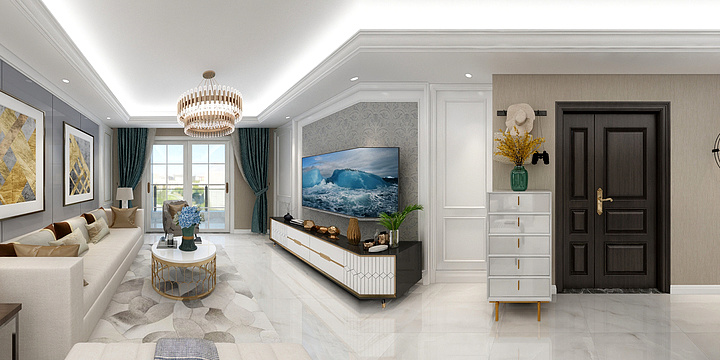 方也设计-（方也设计）罗姐效果图-装修设计方案