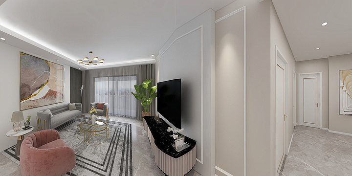 ANXW0420-理想城F户型-装修设计方案