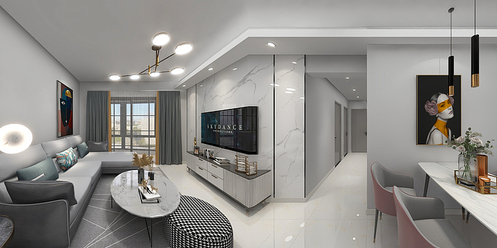 111cQUL-天骄世家9栋一单元18C-装修设计方案