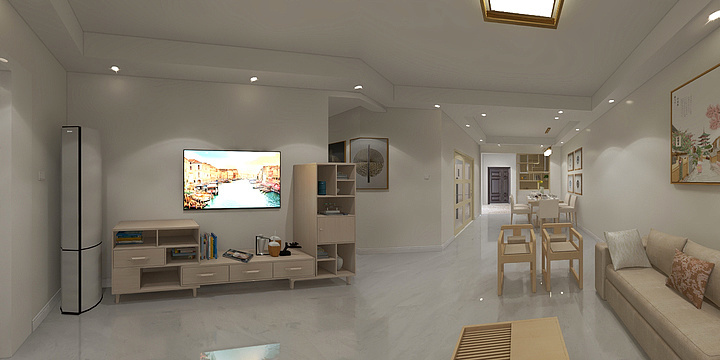 居雅轩设计工作室-玺龙湾3D装修效果图