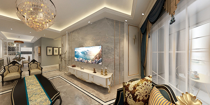 黔东南鑫财装饰-丰汇半岛-样板房-装修设计方案