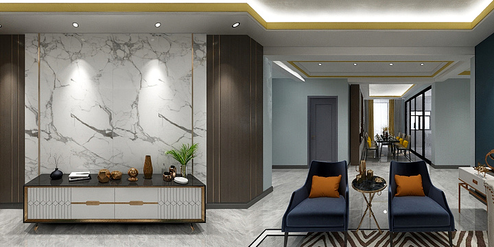 郜义-药都新城三室一卫-装修设计方案