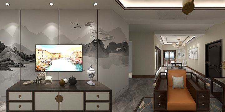 设计之路啊哈哈-凤凰台第一稿效果图-装修设计方案