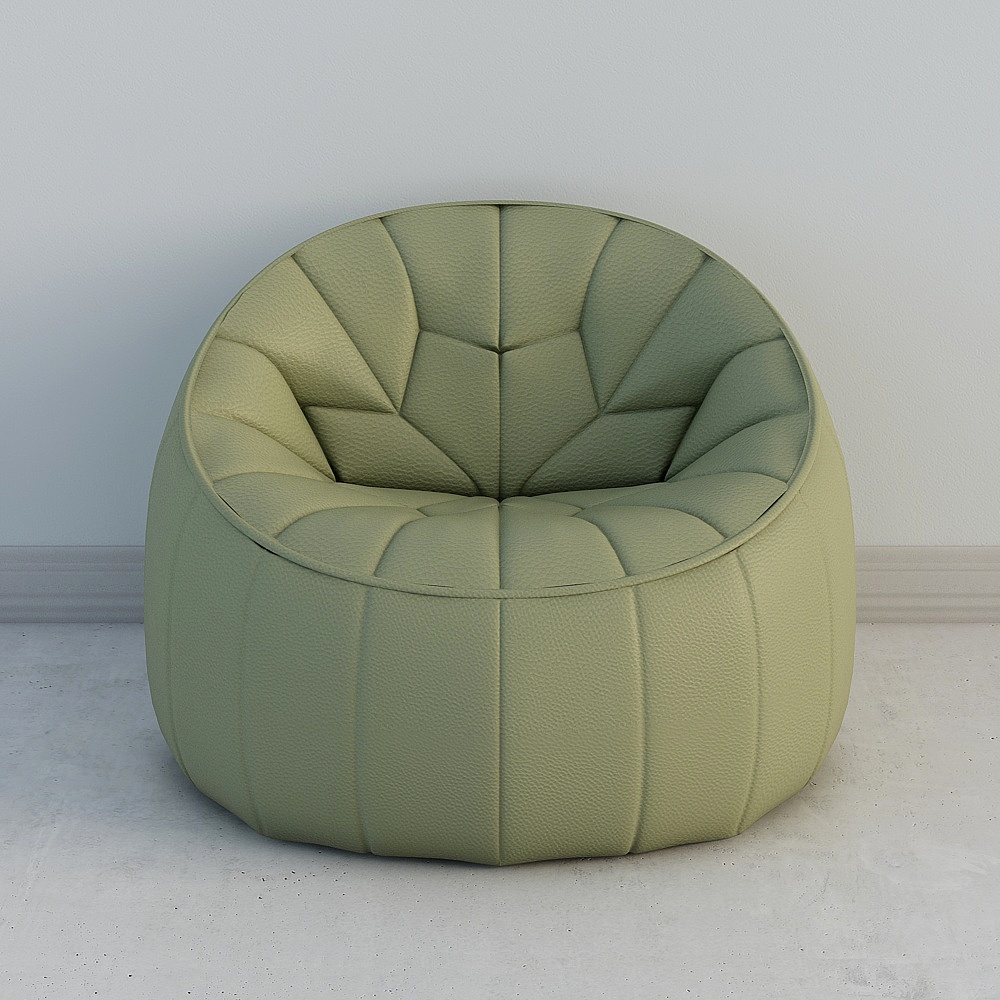 单人沙发_写意空间_Armchair_#OTTOMAN#3D模型