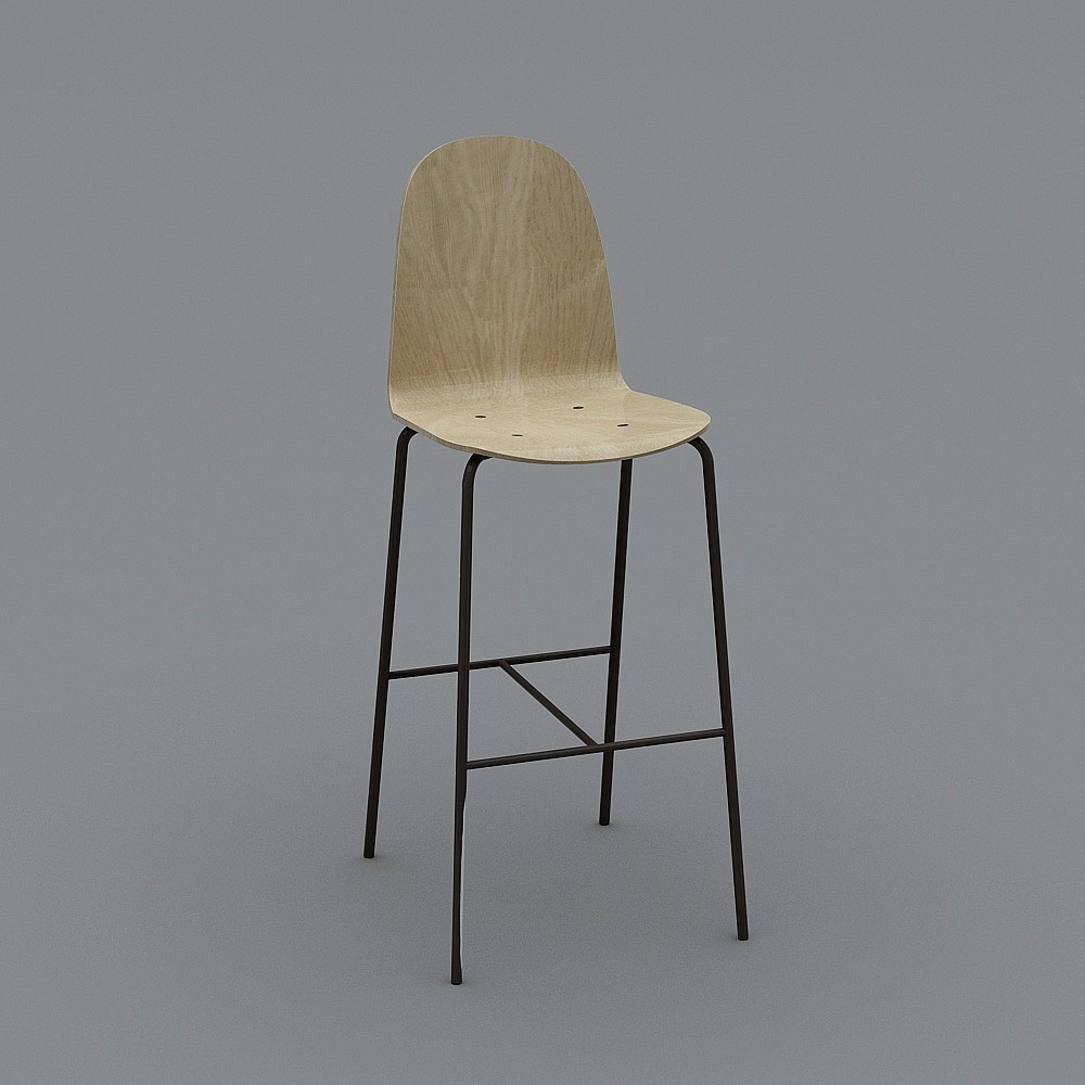 吧台椅3D模型