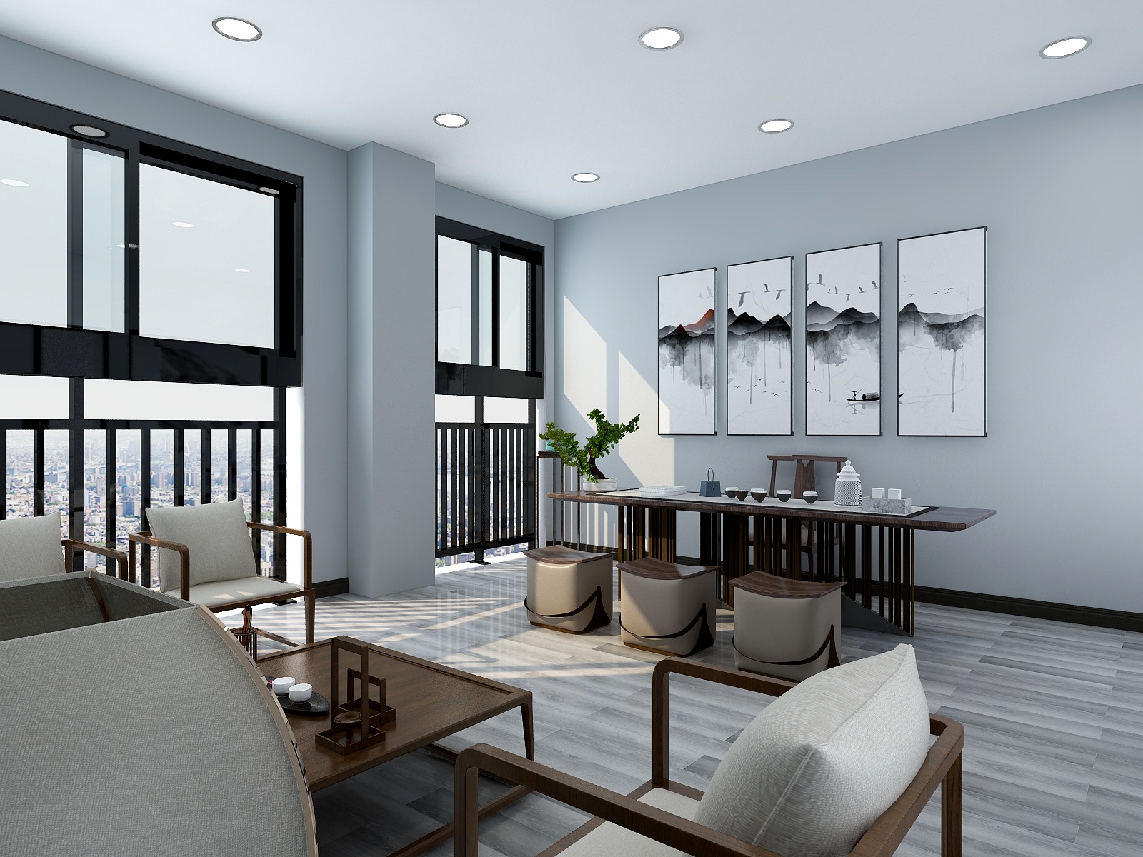 杨翠翠-木地板展厅-装修设计方案