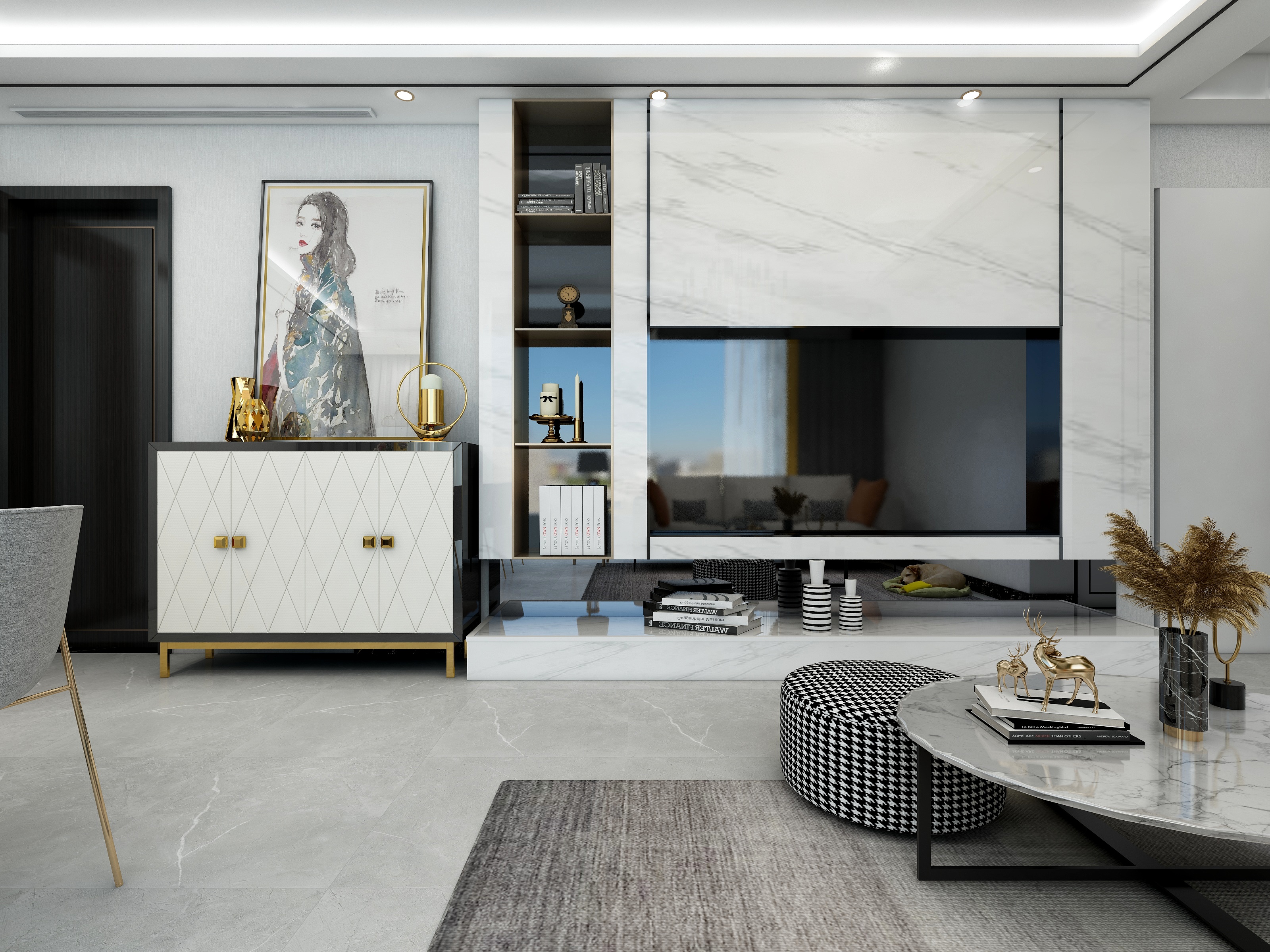 155****2278YRMT-瑞和园89.50㎡B户型3室2厅1卫-装修设计方案