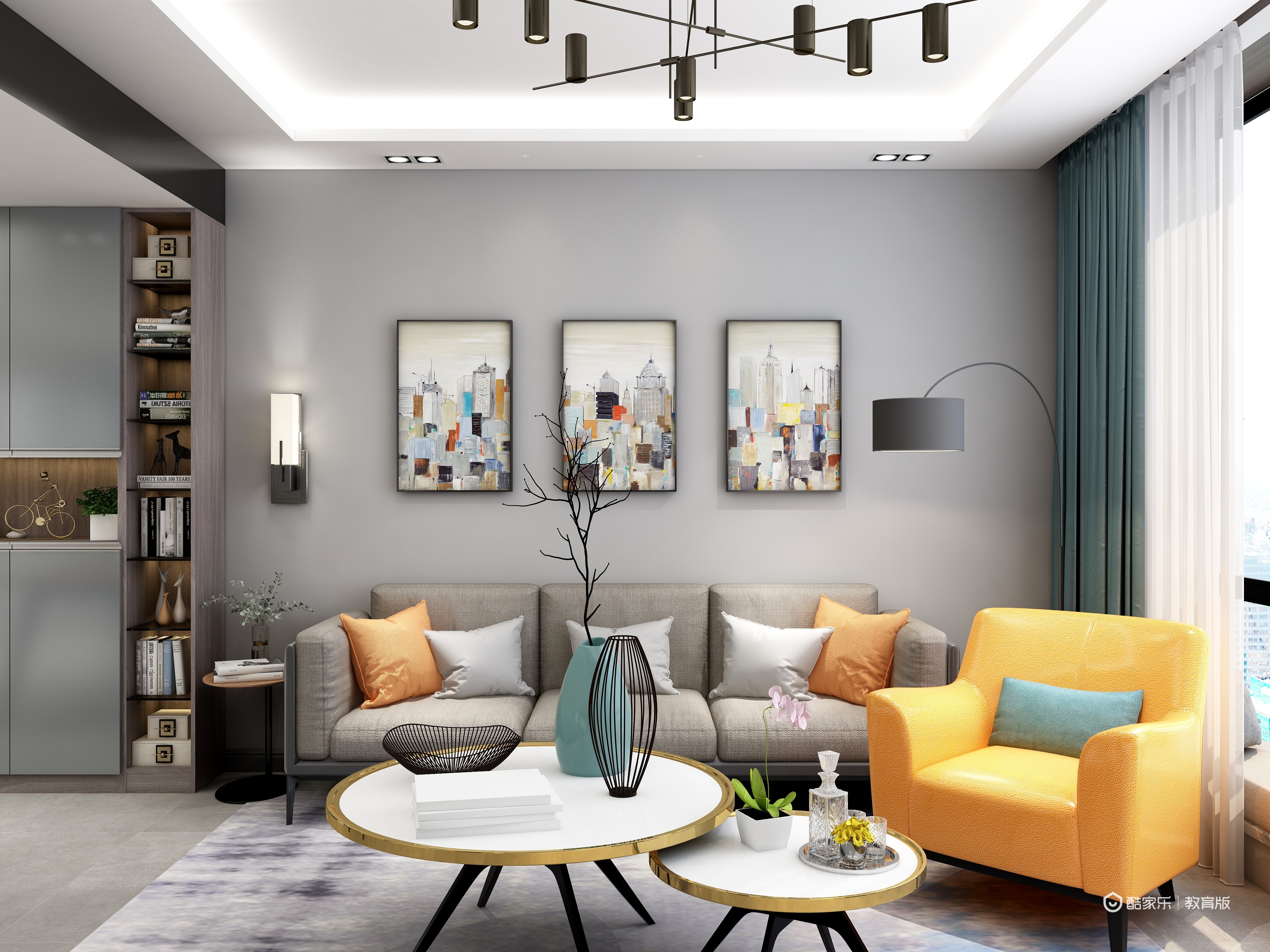 小鹿L-单身公寓-装修设计方案