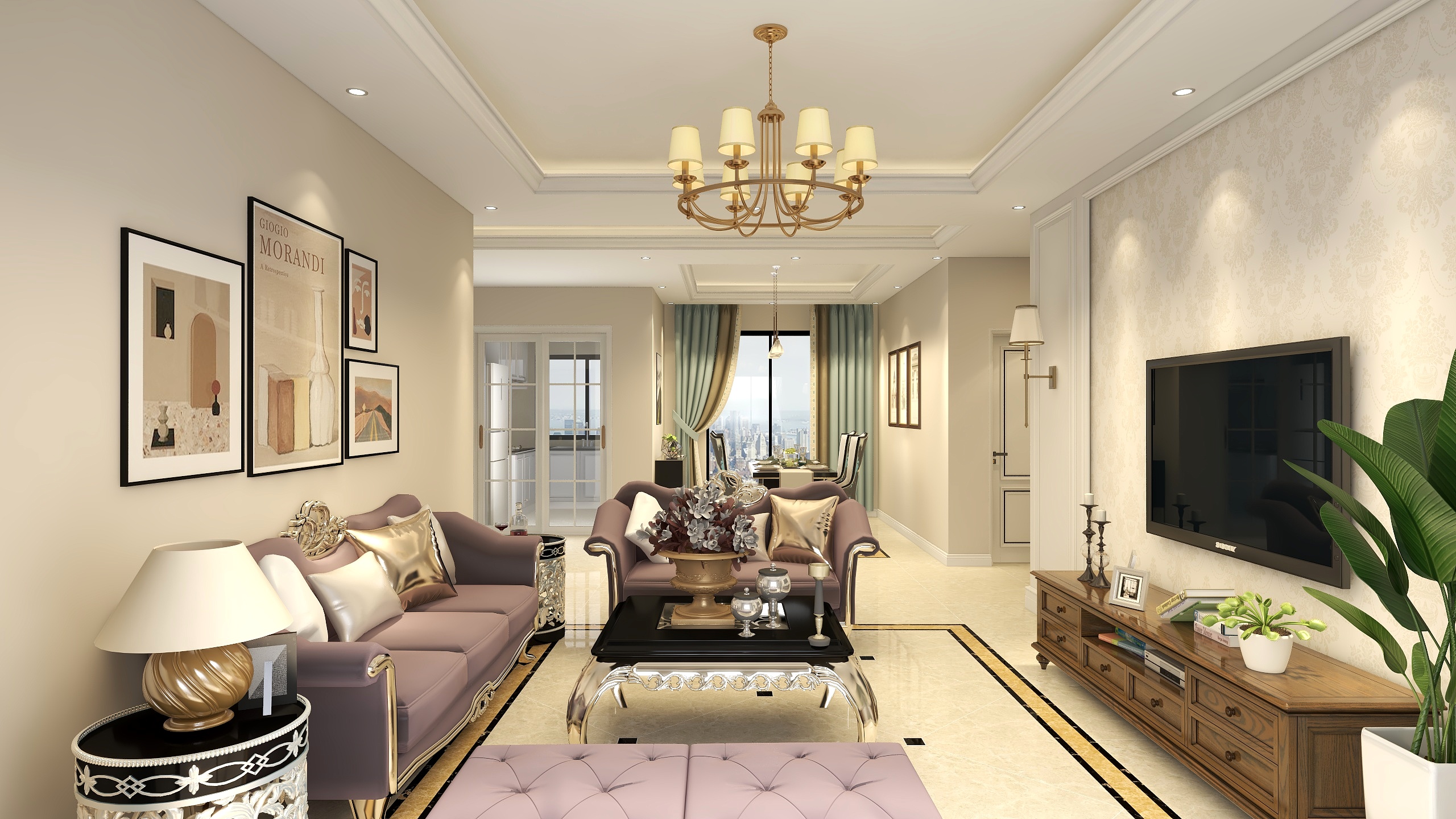 MaRc0-优湖美地客厅-装修设计方案