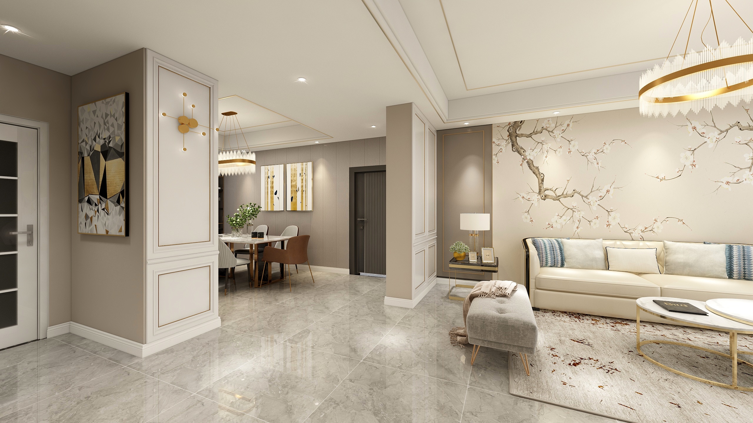 全景效果图6-江南华府-装修设计方案