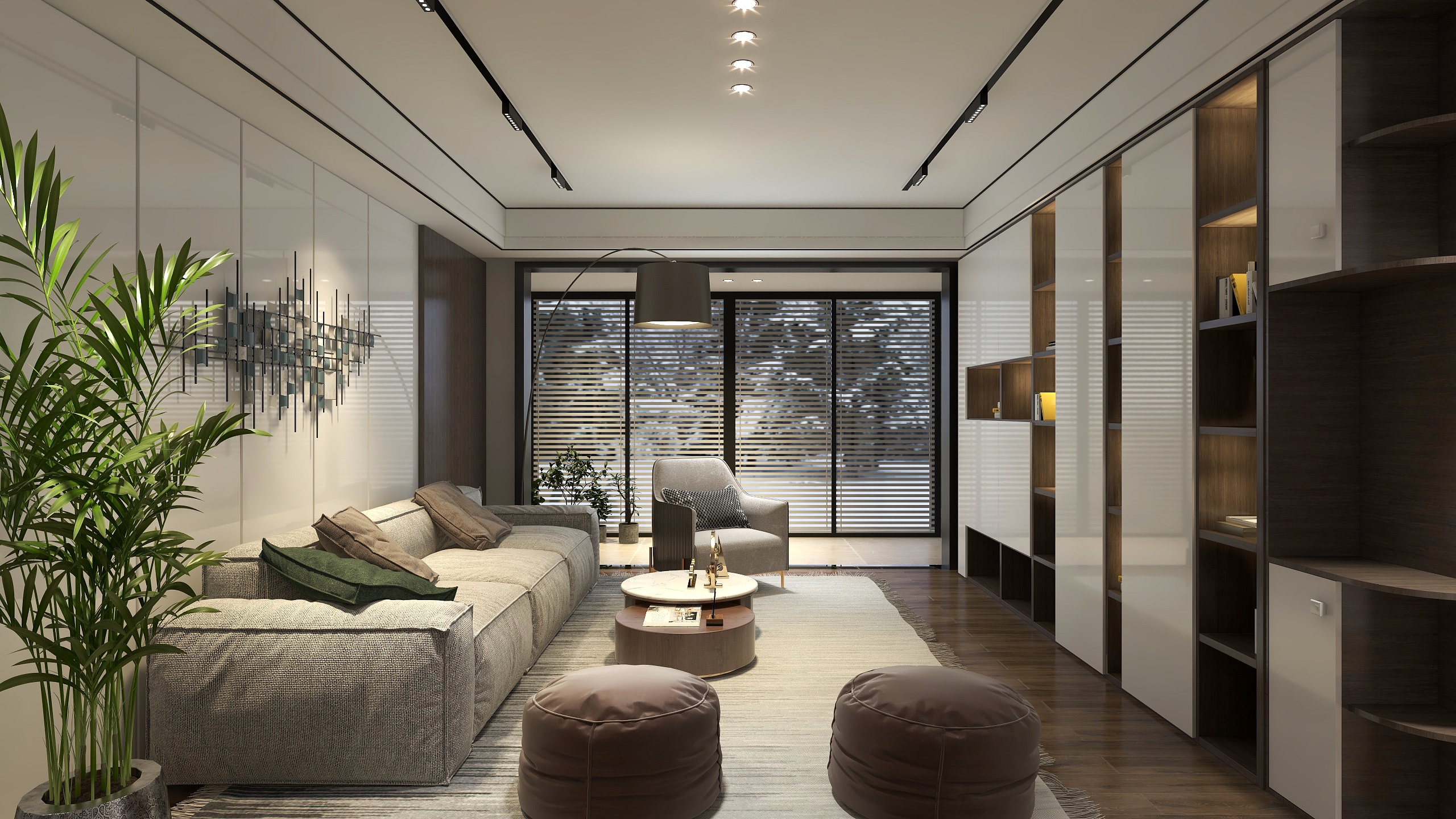 筑新家空间设计-江苏连云港冯先生-现代简约-装修设计方案