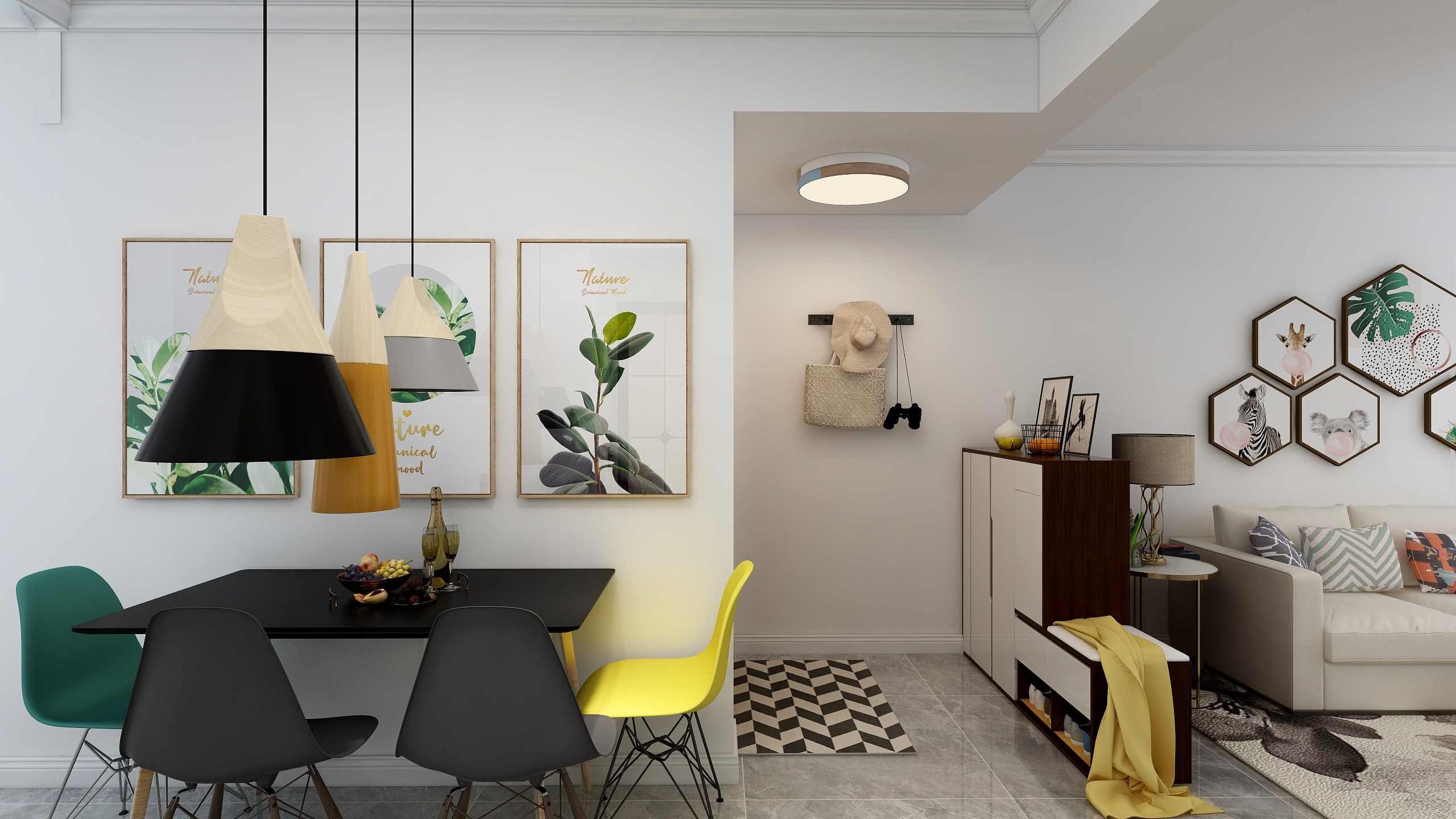 小秋思密达-新加坡城效果图-装修设计方案