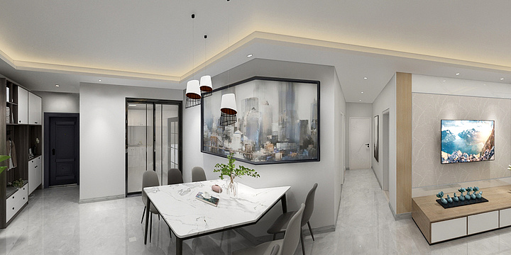 知泪安然-孔雀城3-2-1505-装修设计方案