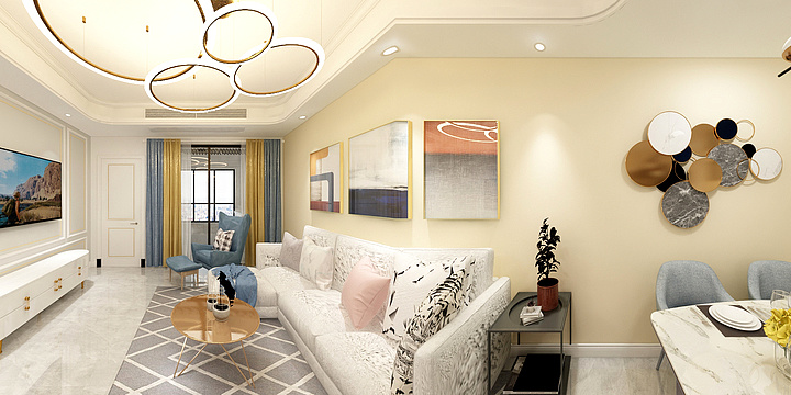 YEZI00-三盛托斯卡纳三期85-装修设计方案