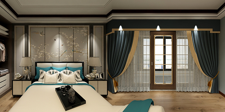 茜茜工作室-卧室现代简约-装修设计方案