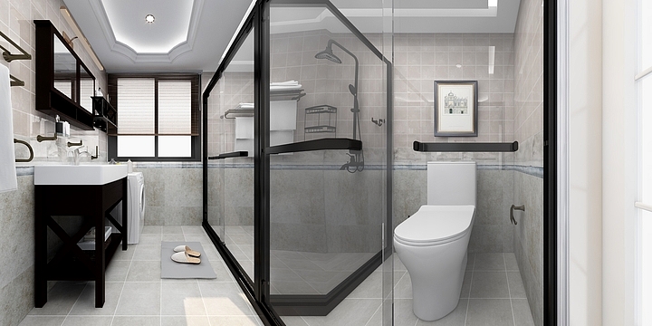 摩恩厨卫-美式风格-北大资源紫镜府1-副本-装修设计方案