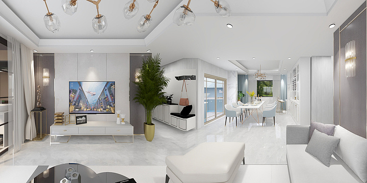 素美品味装饰-简欧风格-装修设计方案