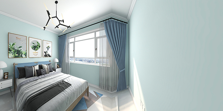 美家美居装饰-新大赛维利亚小镇89m²-装修设计方案