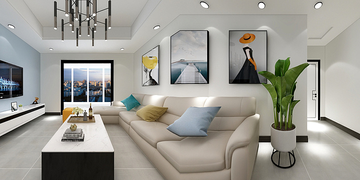 画画的老姥姥BABY-孟总效果图1-装修设计方案