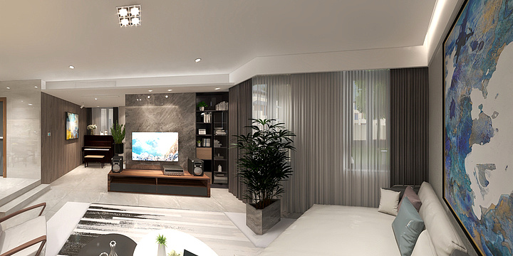 杨力宏-现代风格小墅-装修设计方案