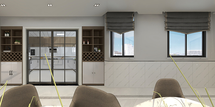 HomeWin_Design-吴总自建别墅1F-装修设计方案