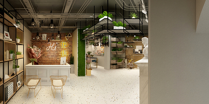 杨青0421-花店方案2-装修设计方案