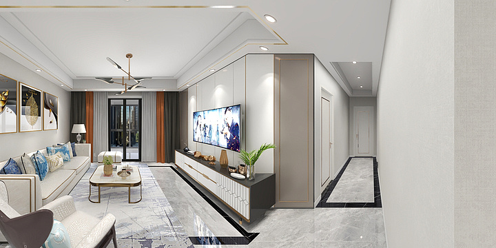 祁标-优步水岸效果图-装修设计方案