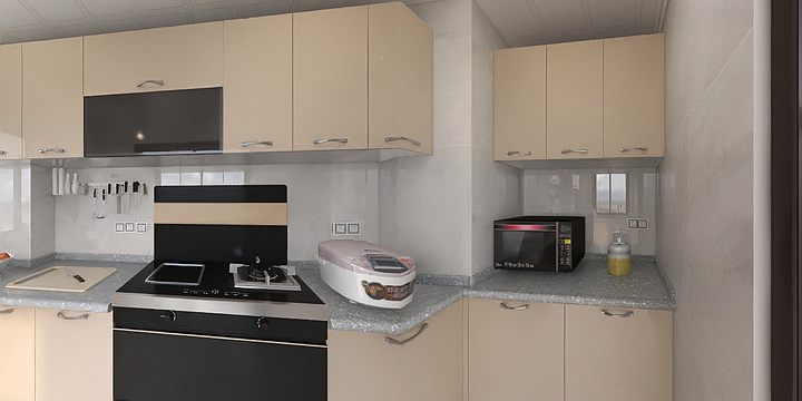 万格丽不锈钢橱柜-假日广场2楼1404-装修设计方案