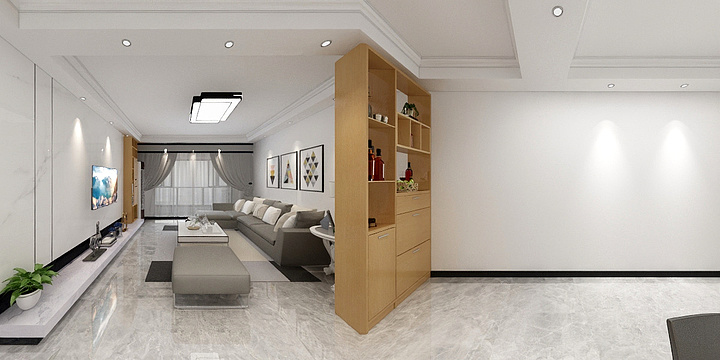 做不到的洒脱Ytlf-绿洲家园A-13-604陈小姐雅居-装修设计方案