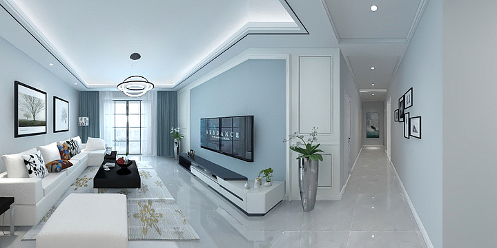 顾家整装设计1-巴黎都市2-604现代简约-装修设计方案