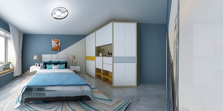 同心装饰高金-卧室户型图-装修设计方案