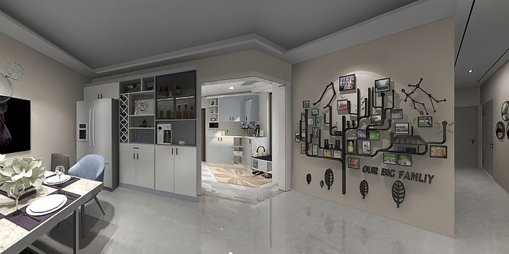 拾有捌久-博望龙庭2A-3B03-装修设计方案