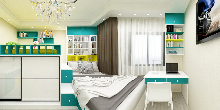 珠儿zy-儿童房-装修设计方案