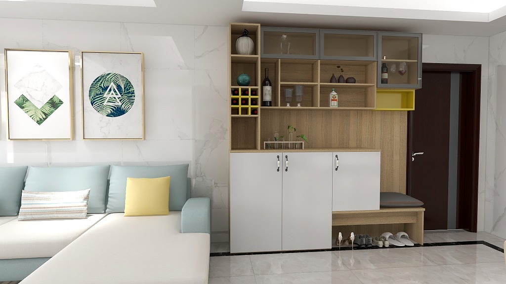 阳山方图定制-盈丰尚珹D栋1001房客餐厅1-装修设计方案