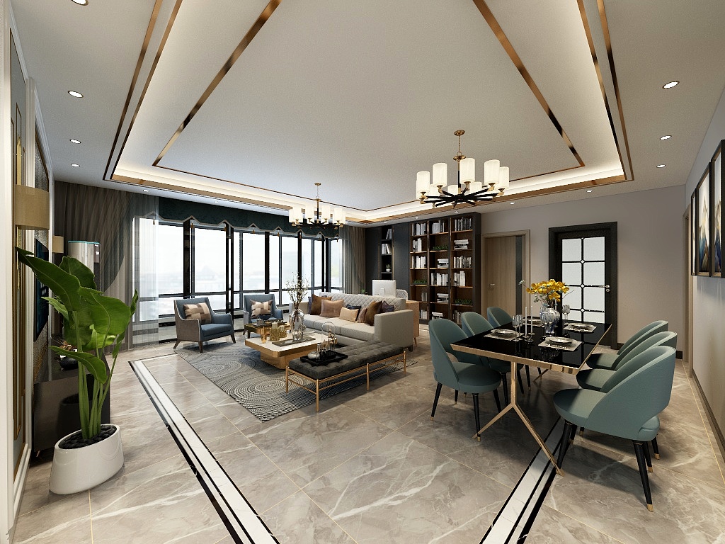 设计师卢庆超-和府四厢洋房-装修设计方案