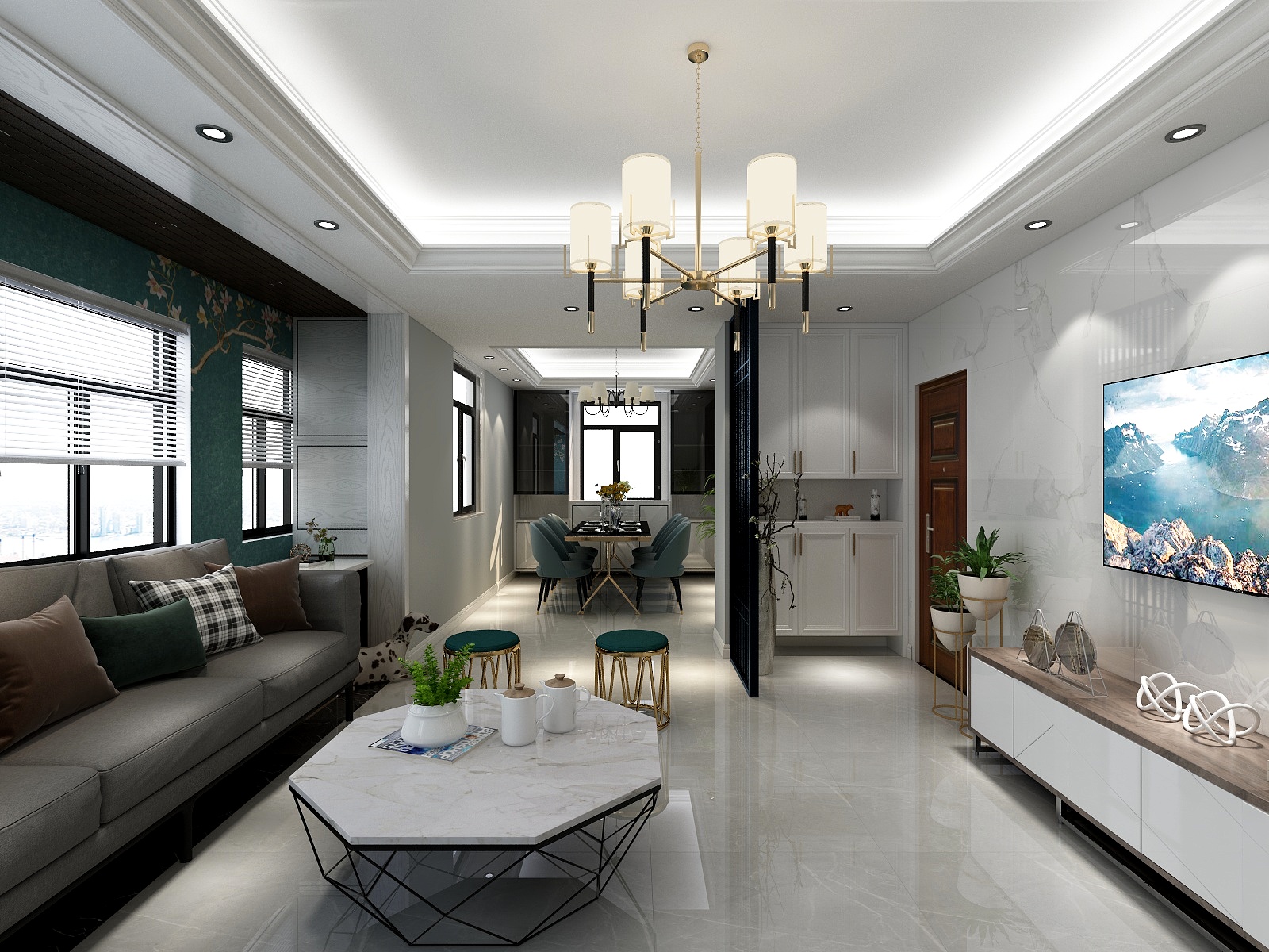 张利峰-瑞和园89.50㎡B户型3室2厅1卫-装修设计方案