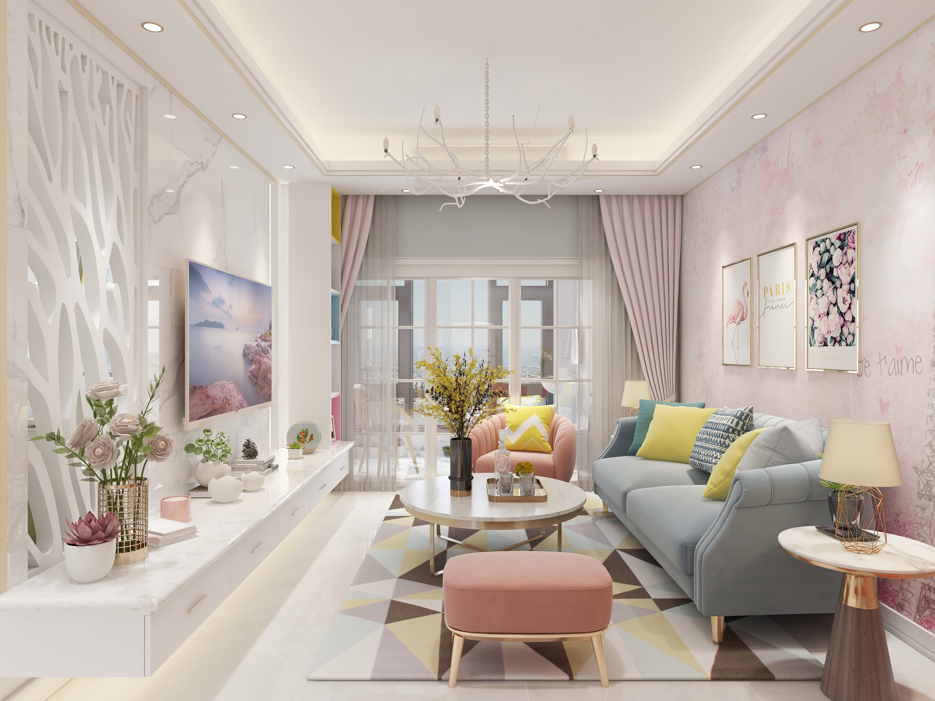 helen980-德信海德公园83.00㎡A2’3室2厅1卫1厨-装修设计方案