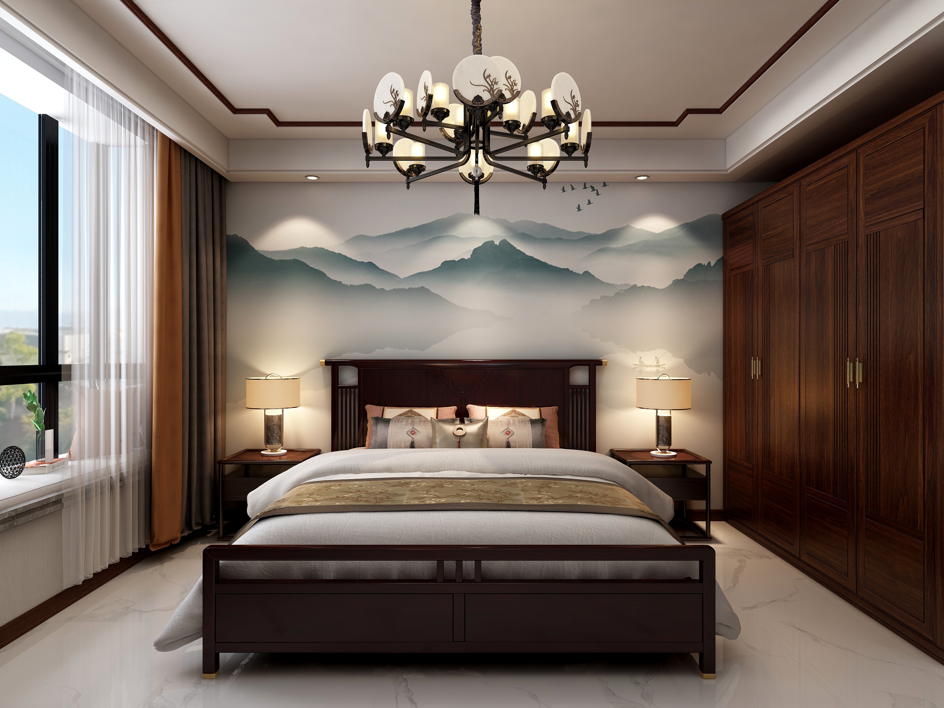 WeM室内设计-直隶新城13号楼卧室-装修设计方案