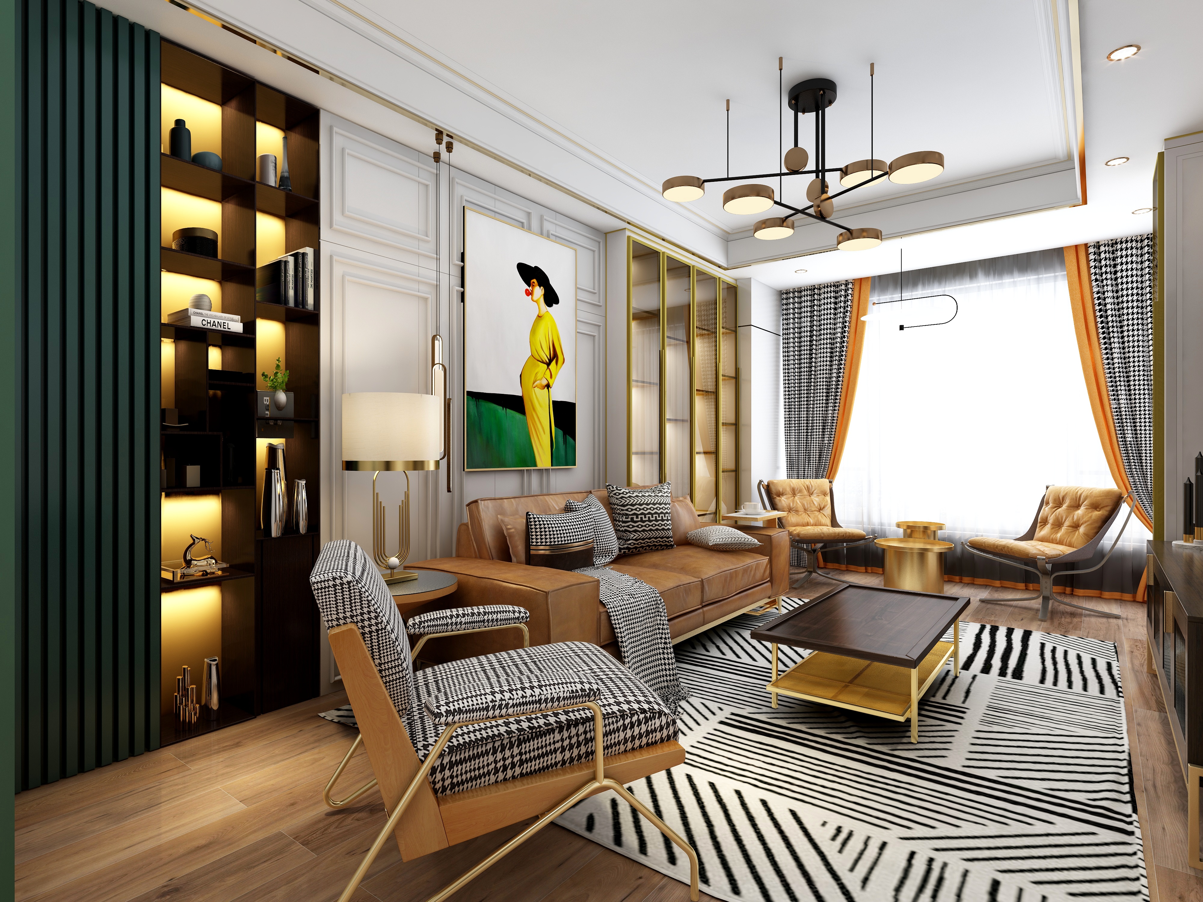 Ellen空间设计-《优雅的复古》装修效果图