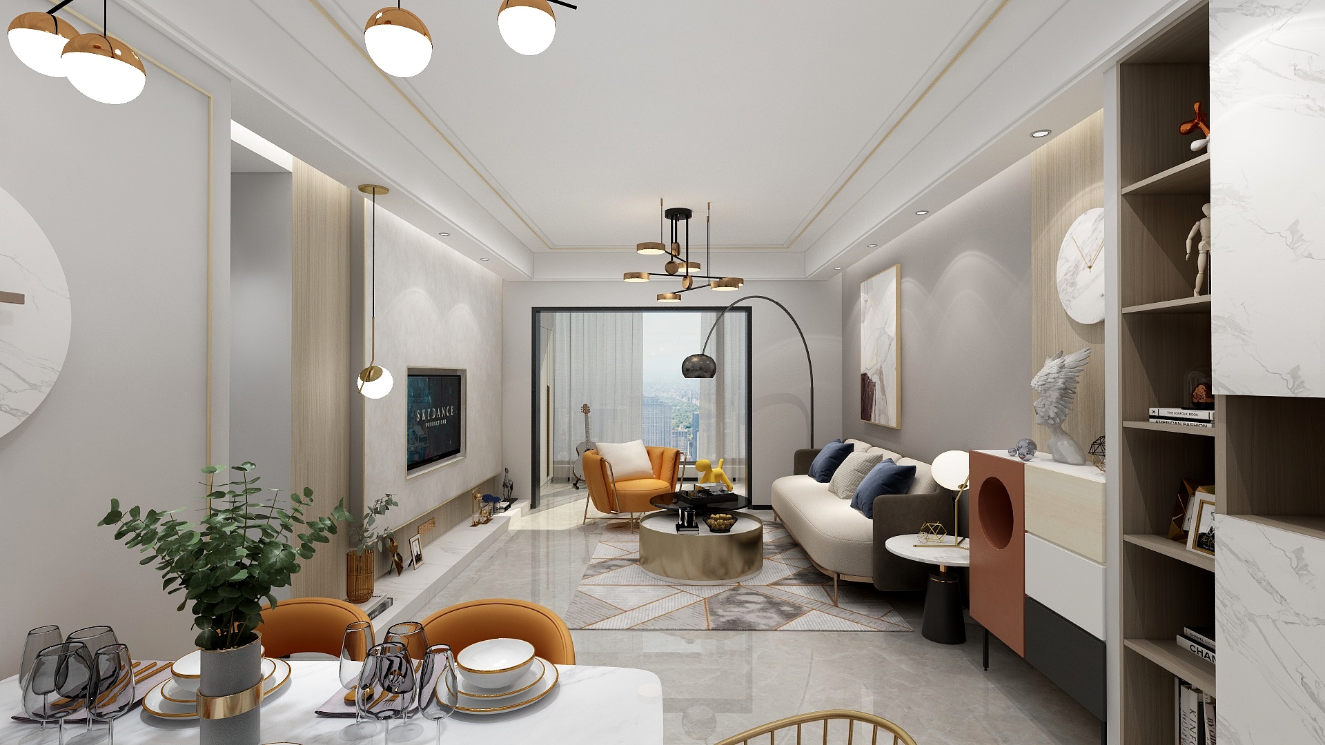 张光杰设计-现代轻奢风格设计-装修设计方案