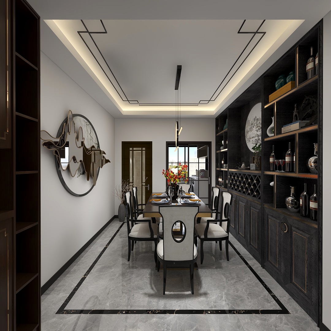 云一木设计李飞-百合园-新中式-金芒果装饰设计有限责任公司-装修设计方案