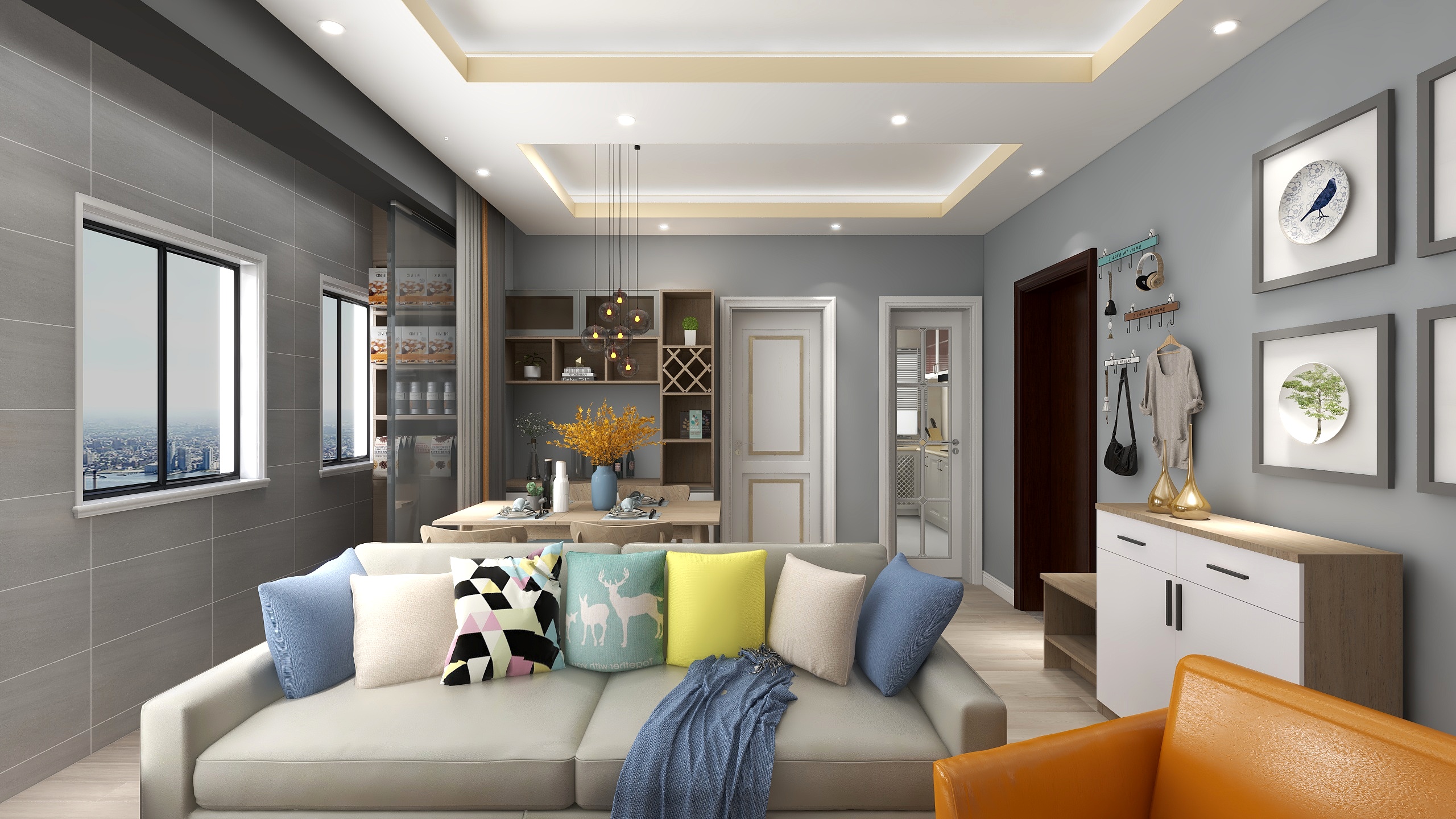 熊喵女侠-【现代简约三房】瑞和园89.50㎡-装修设计方案