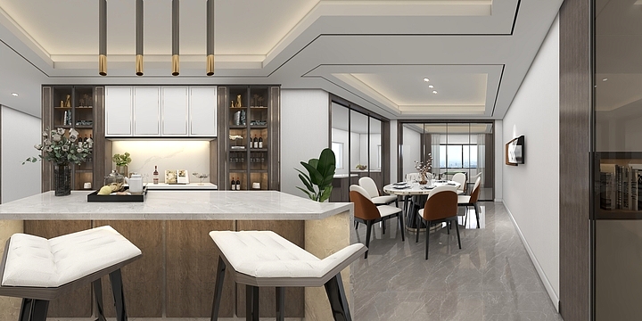 南通壹号大理石-江中现代简约大平层-装修设计方案