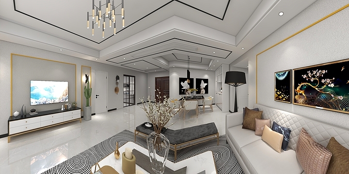 泸州菲玛-生态城6-1-703现代轻奢-副本-装修设计方案