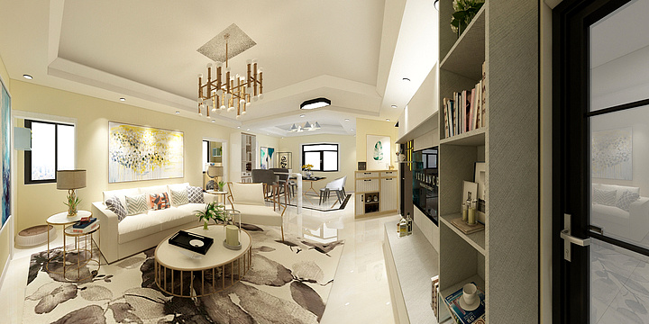 设计师丶马强-瑞和园89.50㎡B户型3室2厅1卫-装修设计方案