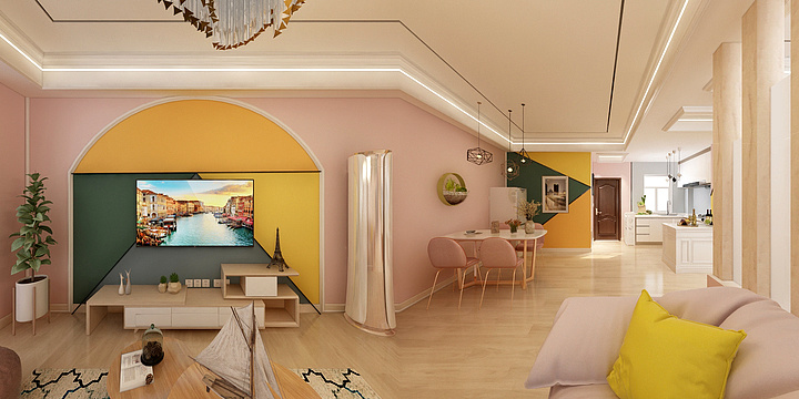 ZOUvv-德信海德公园83.00㎡A2’3室2厅1卫1厨-副本-装修设计方案