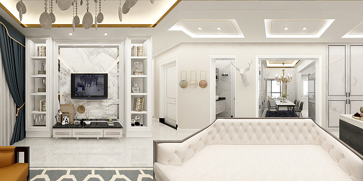 Designer孔-轻奢美式三居-考核作业-装修设计方案